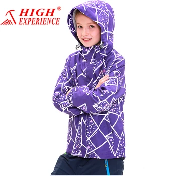High Experience outdoor sport clothing for camping climbing hiking jackets waterproof coat for kids