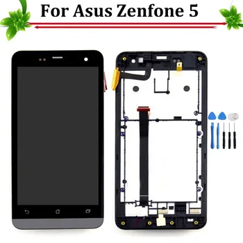 Test Ok Full LCD Display + Touch Screen Panel Glass with Bezel (Frame) Assembly for Asus Zenfone 5 A500CG A501CG