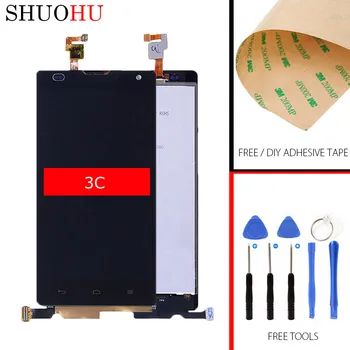 Tested LCD Screen 5.0 inch TFT(IPS) For Huawei Ascend G740 Honor 3C Full LCD Display Touch Digitizer Screen Assembly