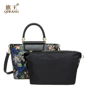 Qiwang Real Leather Handbag Women Love Chinese Style Lady Bag Vintage Real Leather Shoulder Luxury Handbag Women Bags Designer