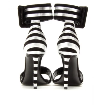Zapatos De Novia Plus Size Summer Style Buckle Strap Cover Back High Thin Heels Modest Custom Made Sandali Donna