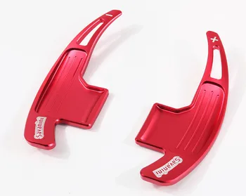 2pcs RED Aluminum Alloy Paddle Shifter Extension For Ford Mustang 2.3 T 2016