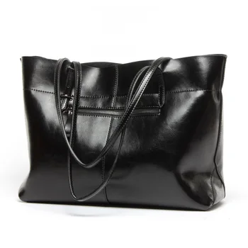 Women Bag Genuine Leather Handbag Casual Women's Tote Fashion Famous Brand Large Capacity Vintage Shoulder Messenger Bag