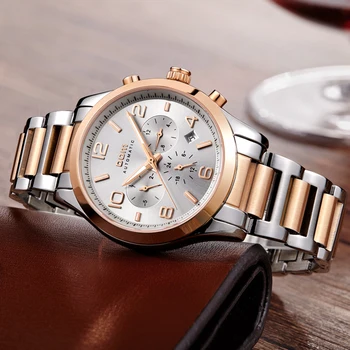 DOM mens watches top brand luxury waterproof mechanical man Business man reloj hombre marca de lujo Men watch M-812