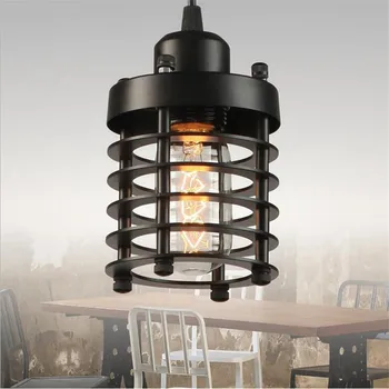 Iron Industrial Vintage Hanging Lamps Creative Design Pendant Lighting Fixtures AC E27 For Foyer Corridor Restaurant Home Light