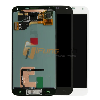 Top Quality 5pcs Mobile Phone Parts For Samsung Galaxy I9600 G900f G900 LCD Screen With Touch Digitizer Assembly Free DHL