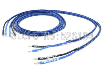 Viborg 8TC speaker cable Single Blue cable with 2 banana to 2 banana plugs