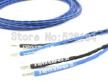 Viborg 8TC speaker cable Single Blue cable with 2 banana to 2 banana plugs