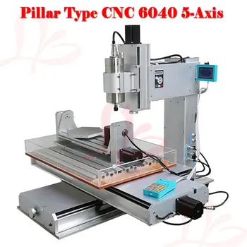 6040 CNC Router 5 Axis CNC Machine 2.2KW CNC Milling Machine High-Precision Ball Screw Table Column Type