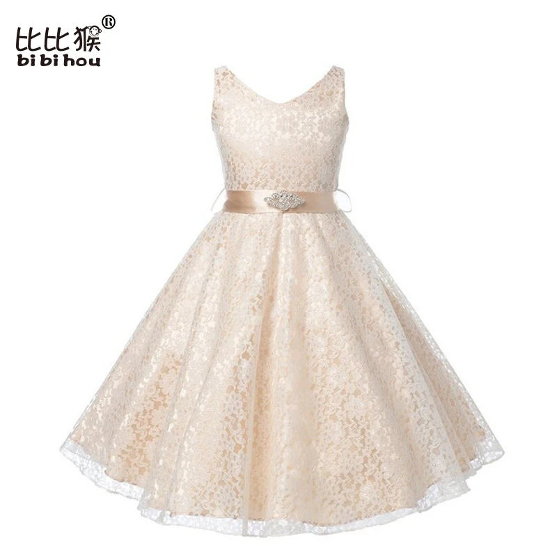 Retail Wedding Bridesmaid girl dress autumn butterfly Sequins Belt dresses girl clothes children baby girl dress kids