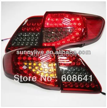 For TOYOTA Corolla Altis LED Tail Lamp 2008-10 Year Red Black Color YZV1