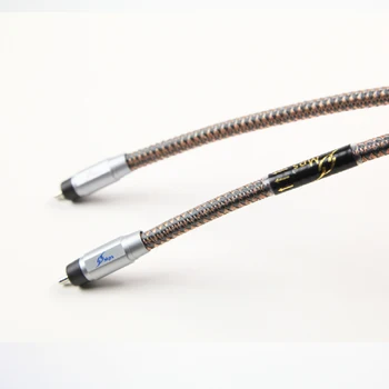 HiFi MPS M-9R HiFi 99.99997% OCC 24K rhodium Plated Plug connector RCA audio cable DVD CD DAC amplifier Audio cable