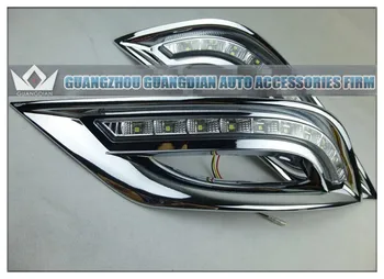Guang Dian car led light For G8 Sonata fog light LED daytime running light with high bright 9LED DRL driving lights