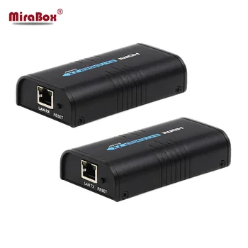 Transmitter and Receiver HDMI Extender Over Cat5/Cat5e/Cat6/Cat6e Compatible with HDCP Support 120m 1080p tansmission