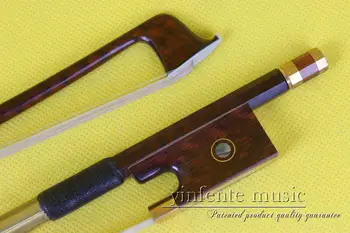 One XS-01001 # snakewood  violin bow  1pcs  4/4 Violin Bow Style bone Straight