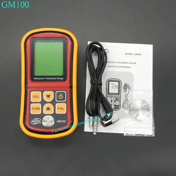 GM100 Digital LCD display Ultrasonic Thickness Gauge Metal Testering Measuring Instruments 1.2 to 200MM Sound Velocity Meter
