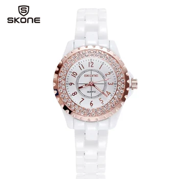 SKONE Women Watches Women Top Famous Brand Luxury Casual Quartz Watch Female Ladies Watches Women Wristwatches Relogio Feminino