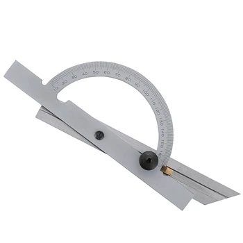 10-170 Degree Adjustable Angle Protractor Stainless Steel Angle Gauge Tools Caliper Measuring Tools