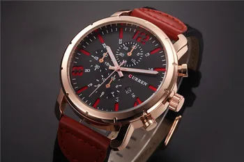 Relogio Masculino CURREN Men Watches 2016 Top Luxury Popular Brand Watch Man Big Dial Quartz-Watches Men Clock Men's Watch