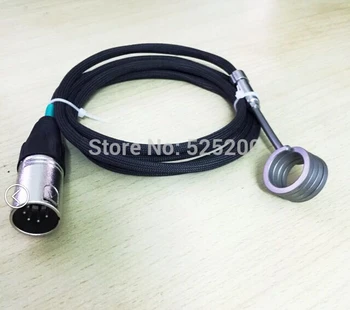 50pcs ID.15.8mm,Height12.7mm,120V100W,D-nail Coil Heater,Thermocouple K,Kevlar Sleeve with XLR 5 pin Male Plug