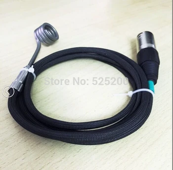 50pcs ID.15.8mm,Height12.7mm,120V100W,D-nail Coil Heater,Thermocouple K,Kevlar Sleeve with XLR 5 pin Male Plug