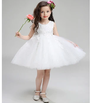 Girl Dress Baby Birthday Evening Dress For Baby Girl 2016 Summer Kid Lace Princess Tutu Dresses infantis Of 3-12Y
