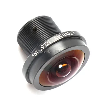 CCTV lenses 5MP 1/2.5 HD 1.7mm fisheye panoramic surveillance camera 180 degrees wide-angle infrared lens M12 lens thread