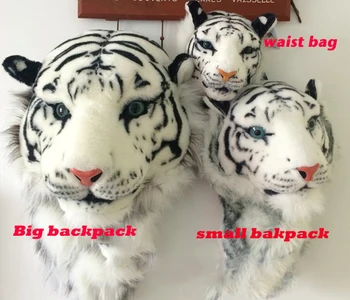 2016 Women Fashion Animal Printing Backpack 3D Tiger Head Backpack Men Travel Bag Cute School Bag for Teenager Girls Boys A0118