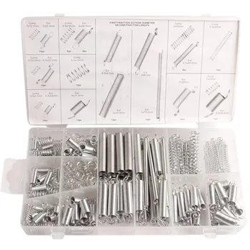 200pcs Hardware Spring Drum Extension Tension Springs Metals Contains 20 Popular Sizes Assortment