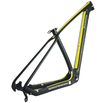 2017 light design Mountain Full Carbon Bike Frameset mtb Full Carbon Bike Frame 27.5/29er Thru Axle Compatible