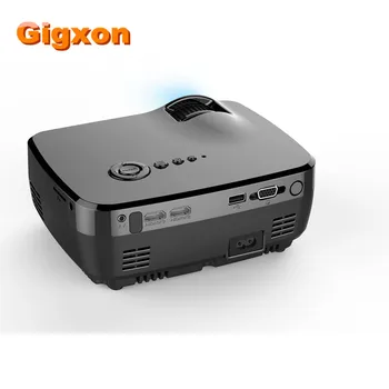Gigxon - G700 Portable mini led projector 1200 lumens , support 1080P for home theater by double HDMI