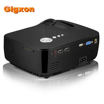 Gigxon - G700 Latest 1200 Lumens SD HDMI USB Port 1080P Full HD Mini Portable LCD Projector