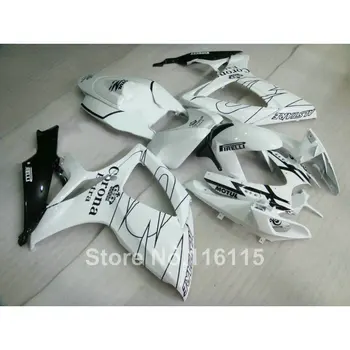 Injection mold fairing kit for SUZUKI GSXR 600/750 K6 K7 2006 2007 white black Corona GSXR600 GSXR750 06 07 fairings RP8