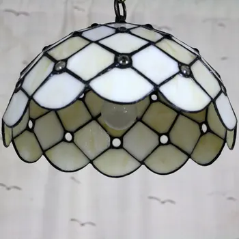 12inch Tiffany Baroque Stained Glass Suspended Luminaire E27 110-240V Chain Pendant lights for Home Parlor Dining Room