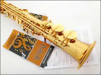 French Selmer High-pitch Bb R54 Soprano Saxophone Straight one B Flat Saxe Musical Instrument sax Saxofone