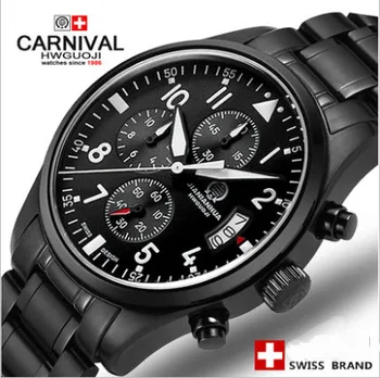Swiss Quartz Machinery 2016 New Watch Carnival Famous Brand Wristwatch Military Diving Watch Men Luxury Leather Watches