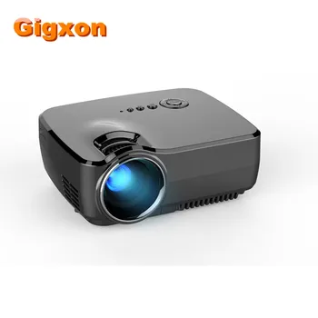 Gigxon - G700 Full HD Mini Portable Projector GP70 Home Theater mini projector with Resolution native 800*480