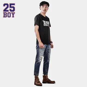 25BOY HE75DENIM Ankle-length Denims Hand Washed Premium Craft Jeans