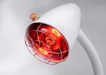 Desktop Infrared Heating Lamp Mineral Lamp Cured Portable Wellness Solution Personal Heating Far Infrared Therapy UK Plug(xiong