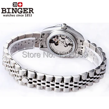 BINGER Automatic Mechanical Watch Self-Winding Men Women Lovers Watches Dress Fashion Luxury Brand Wristwatches 100M Waterproof