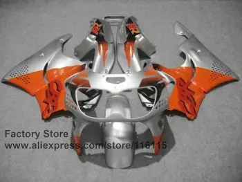 Custom factory fairing kit for HONDA 1996 1997 CBR 900RR CBR 893RR 96 97 fireblade silver orange motorcycle CBR 893 fairings set