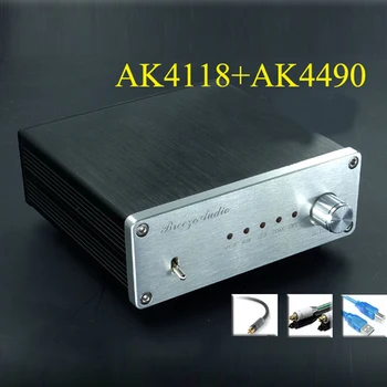2016 Finished AK4490+AK4118+XMOS USB DAC Asynchronous Hifi Audio Digital Decoder Support Coaxial Optical USB 384K 32BIT input