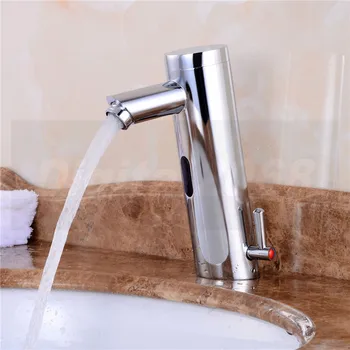 Motion Sensor Faucet Automatic Hand Touchless Tap Hot Cold Mixer Bathroom Sink Infrared Faucet Mixer