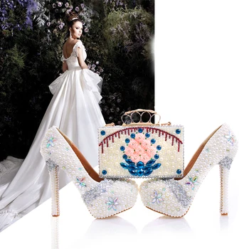 Custom Made Rose Flower Pearl Evening Bag Women Luxury Rhinestone Crystal Wedding Handbag Bride Dinner Bag Girl Party Bags