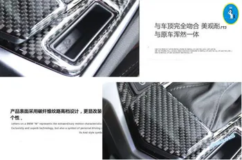 New Style ! Carbon Fiber / For Cadillac SRX 2012-Stalls Gearshift Box + Ashtray Box Frame Cover Trim Decoration 2 Pcs / Set
