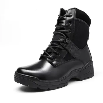 36-46 Men Shoes Army Combat Military Boots Outdoor Shoes Platform High Top Non-slip Lace-up Winter Hiking Boots Desert Boots