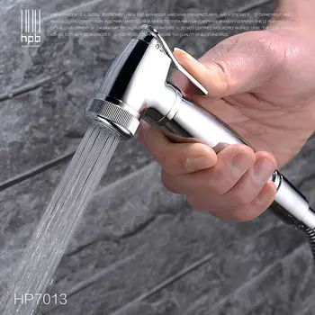 HPB Brass Hot and Cold Water Mixer Bathroom Toilet Portable Spray With Shower Holder Handheld Bidet Faucet HP7013