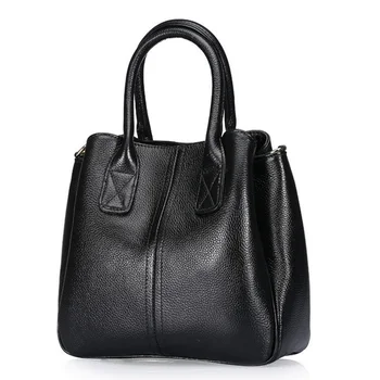 2017 genuine leather Handbag for Women Pure colour Ladies crossbody bags wearproof women shoulder casual style messenger Bags