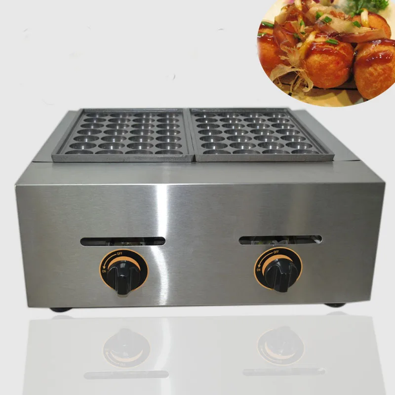 1Pc FY-56.R GAS Type 2 Plate For Meat Ball Former Octopus Cluster Fish Ball Takoyaki Maker,gas waffle machine
