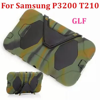 WES GLF Amor Case For Samsung Galaxy Tab 3 Tab3 7.0 T210 P3200 Tablet Case Heavy Duty Rugged Impact Hybrid Case Kickstand